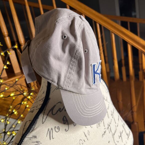 KC Royals Official MLB 47 Baseball Gray Blue Adjustable Back Hat Cap One Size - Picture 2 of 8